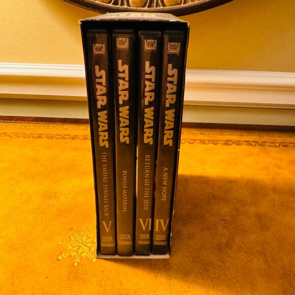 Star Wars Trilogy DVD 2004 4 Disc Box Set Full Screen) IV, V, VI, Bonus DVD - Picture 2 of 3